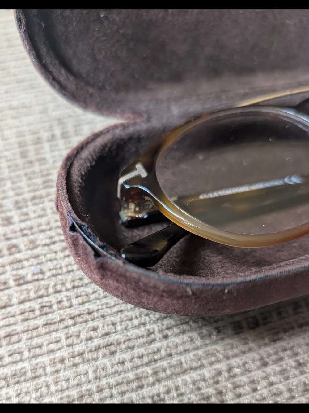 Tom Ford TF5455 056 Round Tortoise Eyeglass Frames 50□20 145 w/ Case